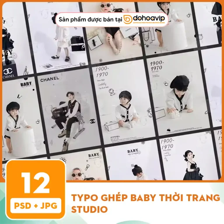 12 typo ghép BABY thời trang
