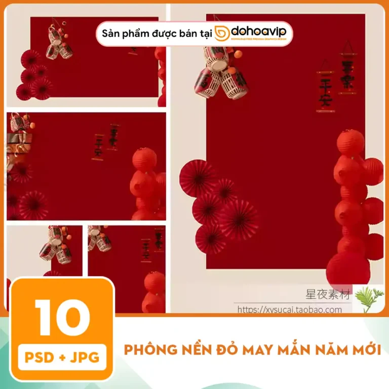 Phông nền đỏ may mắn năm mới
