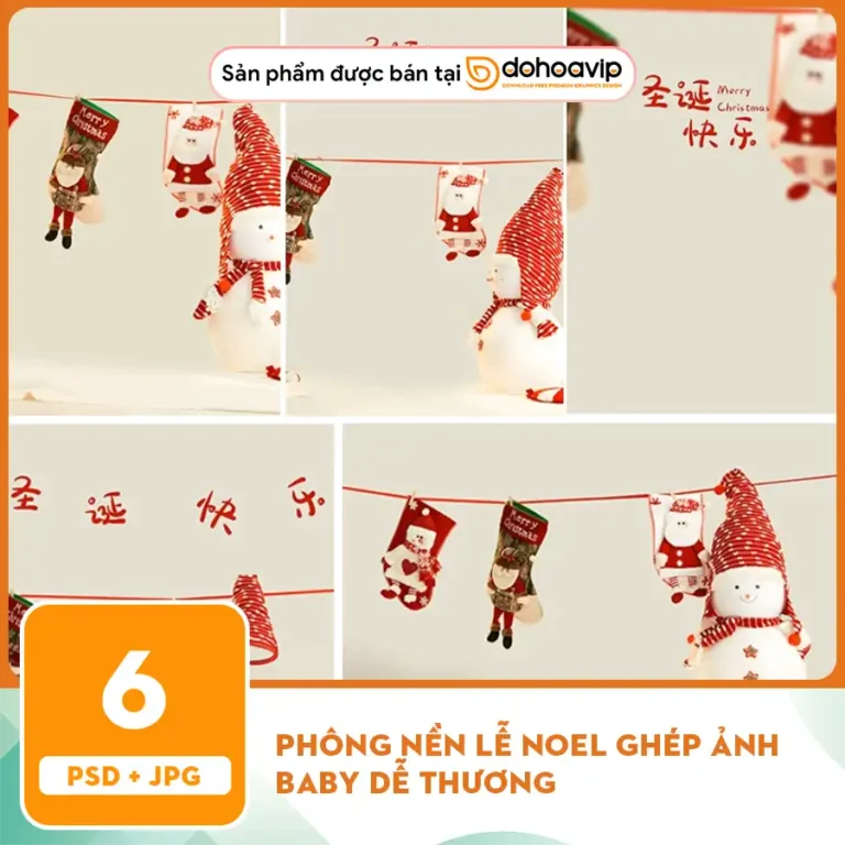 Phông nền lễ noel ghép ảnh