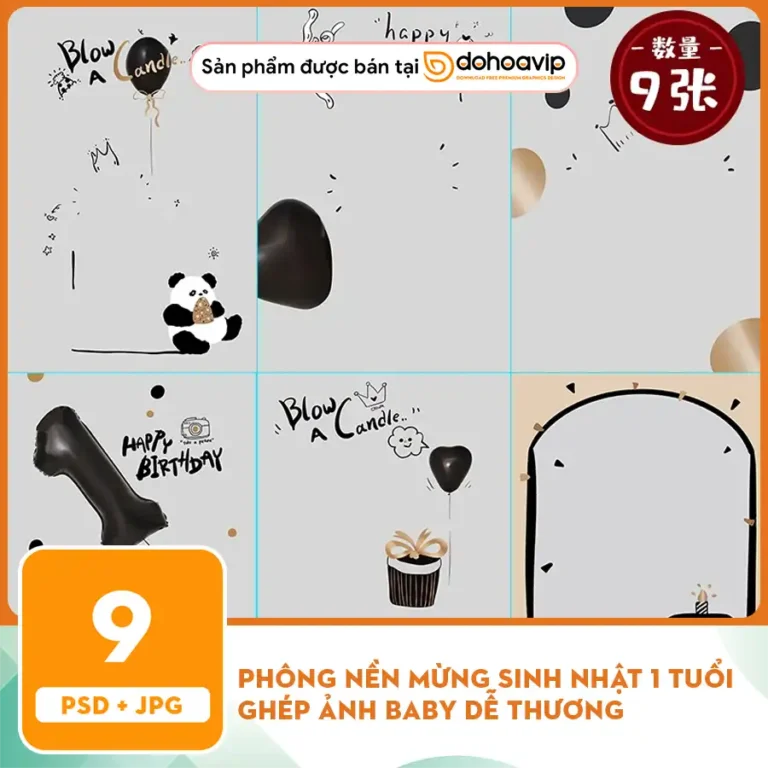 Phông nền mừng Sinh nhật 1 tuổi